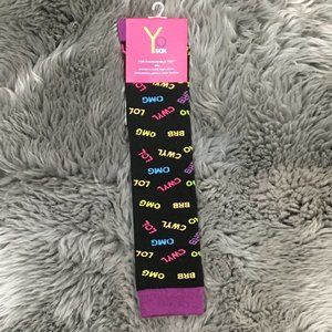 Yo Sox | Women's Knee High Socks | Size 6-10 | Black